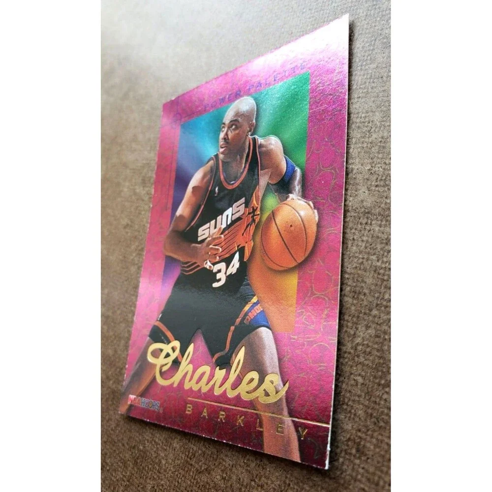 1995-96 NBA Hoops CHARLES BARKLEY NBA POWER PALETTE Card #10/10 Phoenix Suns HOF